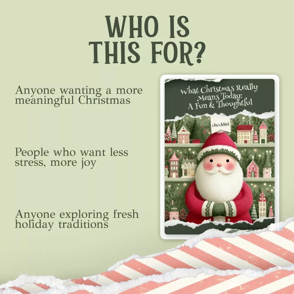 What Christmas Really Means Today | Modern Meaning of the Holidays Checklist | Digital Download | what does christmas mean today