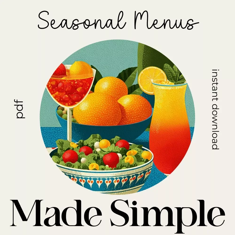 AI-Planned Seasonal Menus Made Simple | Digital Checklist for Effortless Seasonal Cooking | how to use AI to plan seasonal menus