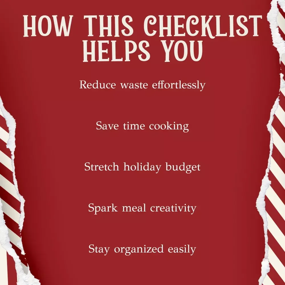 Christmas Leftovers Survival Checklist – Holiday Kitchen Organizer, Festive Meal Planner, what to do with christmas leftovers Guide for Stress-Free Post-Christmas Cooking