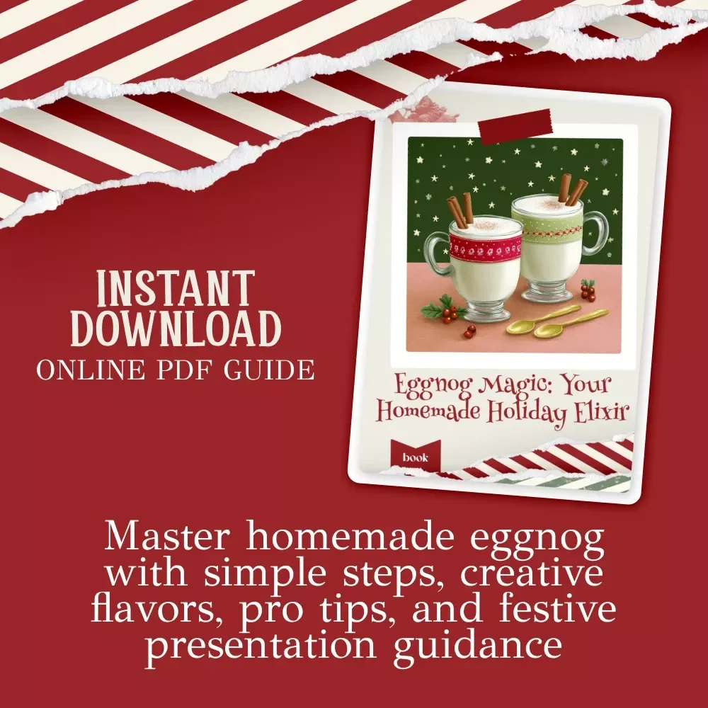 Eggnog Magic: Your Homemade Holiday Elixir – Festive DIY Recipe eBook for Holiday Entertaining | Cozy Kitchen Guide | how to make homemade eggnog