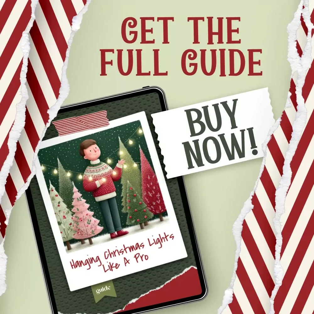 Hanging Christmas Lights Like a Pro | Printable Holiday Decorating Guide | Christmas Tree Lights Checklist | Festive Home Decor eBook | Digital Download