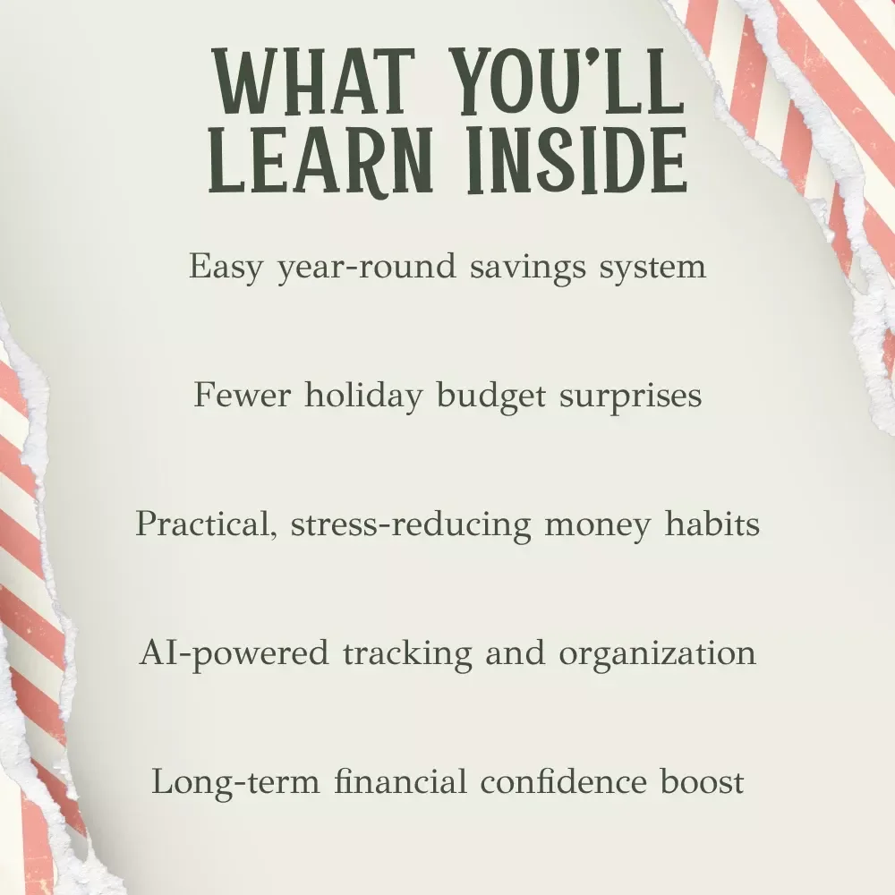 Christmas Savings Made Simple | Year-Round Money-Saving Guide for Stress-Free Holidays | Digital Download for Budgeting, Planning & How to Save Money for Christmas All Year