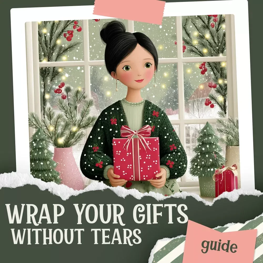 Creative Ways to Wrap Your Gifts Without Tears | Last-Minute Gift Wrapping Guide | Instant Download | what to do when you run out of gift wrap | Budget-Friendly DIY Alternatives