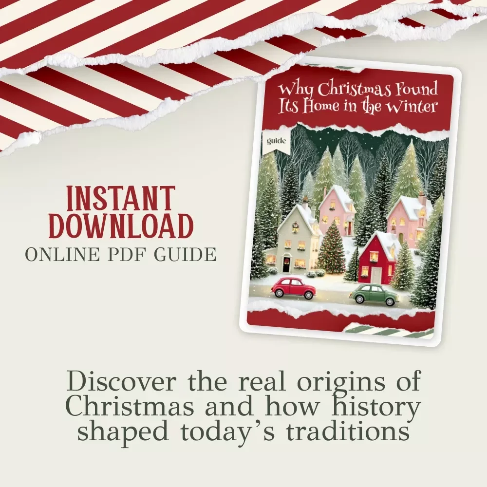 Why Christmas Found Its Home in the Winter | Historical Christmas Guide | Digital Download | Festive History eBook | why did people start celebrating christmas in december