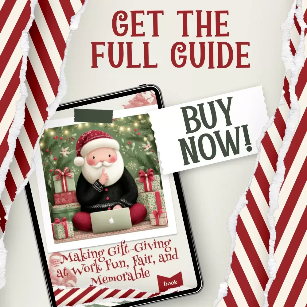 Making Gift-Giving at Work Fun, Fair, and Memorable | Secret Santa Office Guide | Workplace Gift Exchange Ideas | Digital Download
