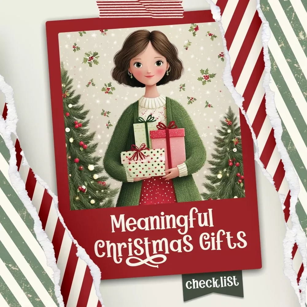 The Checklist for Giving Meaningful Christmas Gifts | Holiday Gift Guide Printable | Meaningful Gifting Checklist | How to Give Meaningful Christmas Gifts