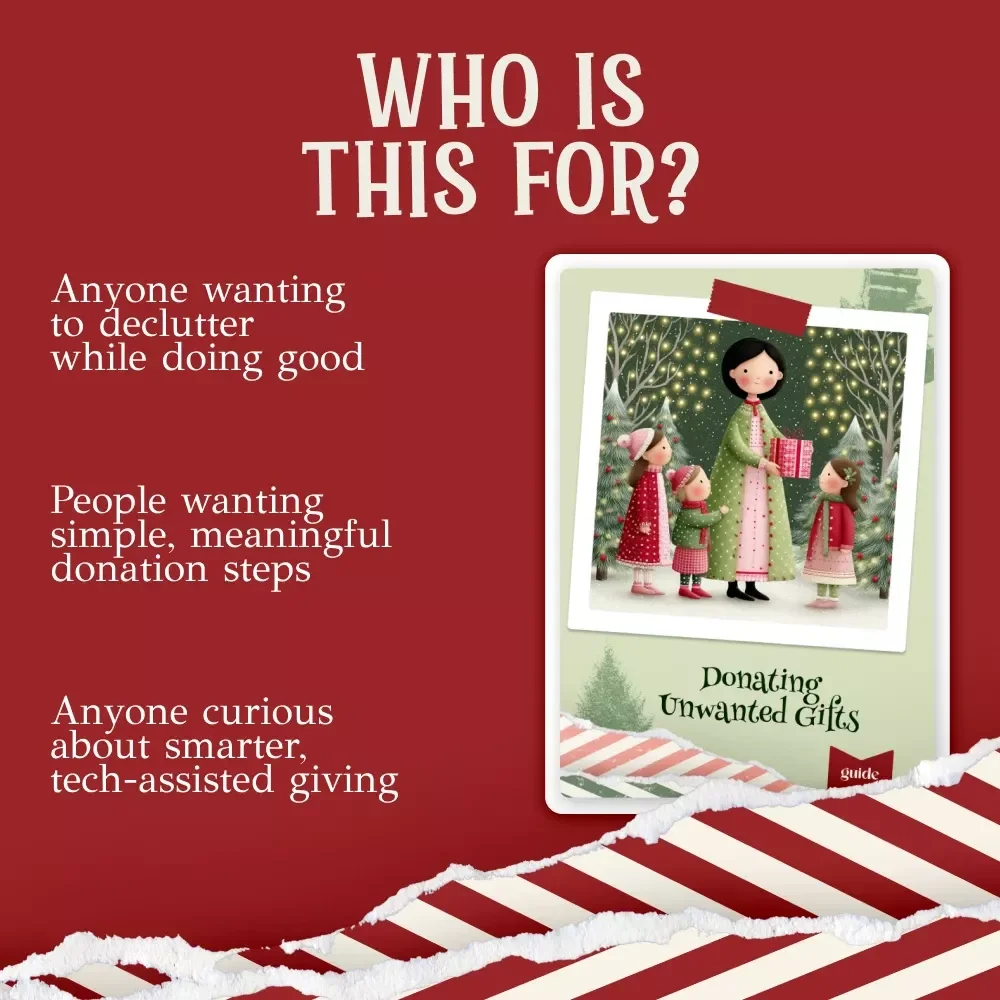 Donating Unwanted Gifts | how to donate unwanted gifts | Printable Digital Guide for Decluttering, Giving Back & Sustainable Living