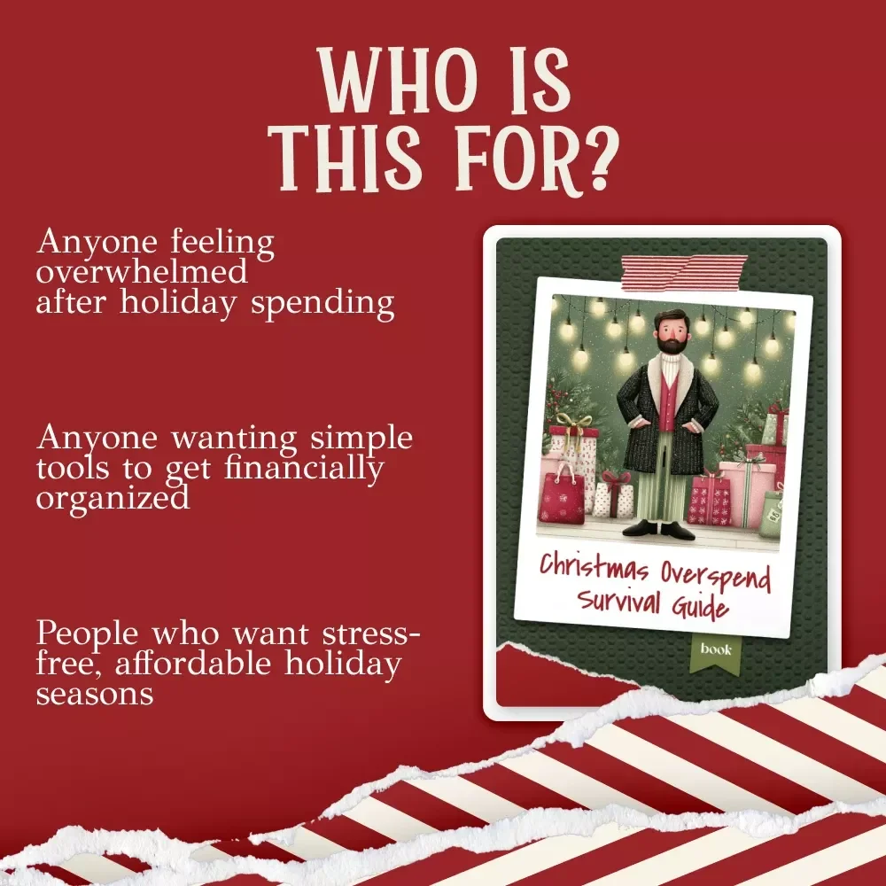 Christmas Overspend Survival Guide | Budget Recovery eBook for What to Do When You Overspend at Christmas | Holiday Debt Help & Financial Reset