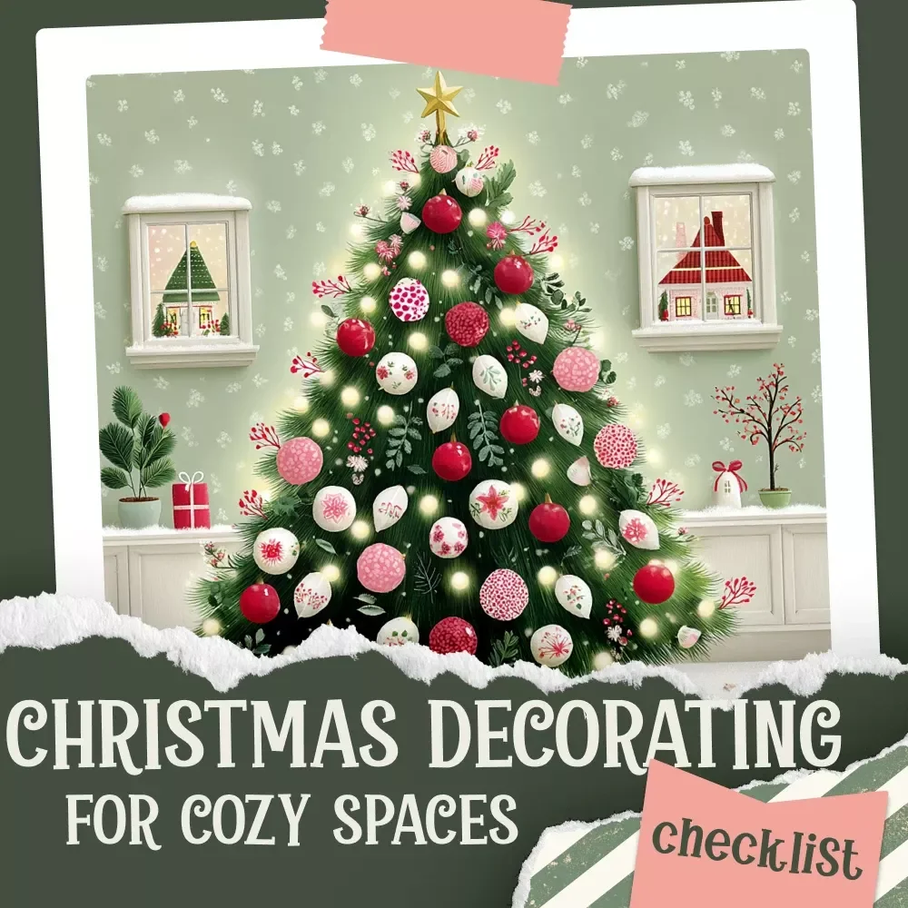 A Christmas Decorating Checklist for Cozy Spaces | Holiday Rental Décor Guide | Printable Christmas Checklist for Small & Cozy Homes
