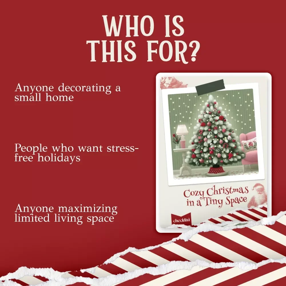 Cozy Christmas in a Tiny Space – Minimalist Holiday Checklist for Small Apartments | How to Plan a No-Stress Christmas in a Small Living Space