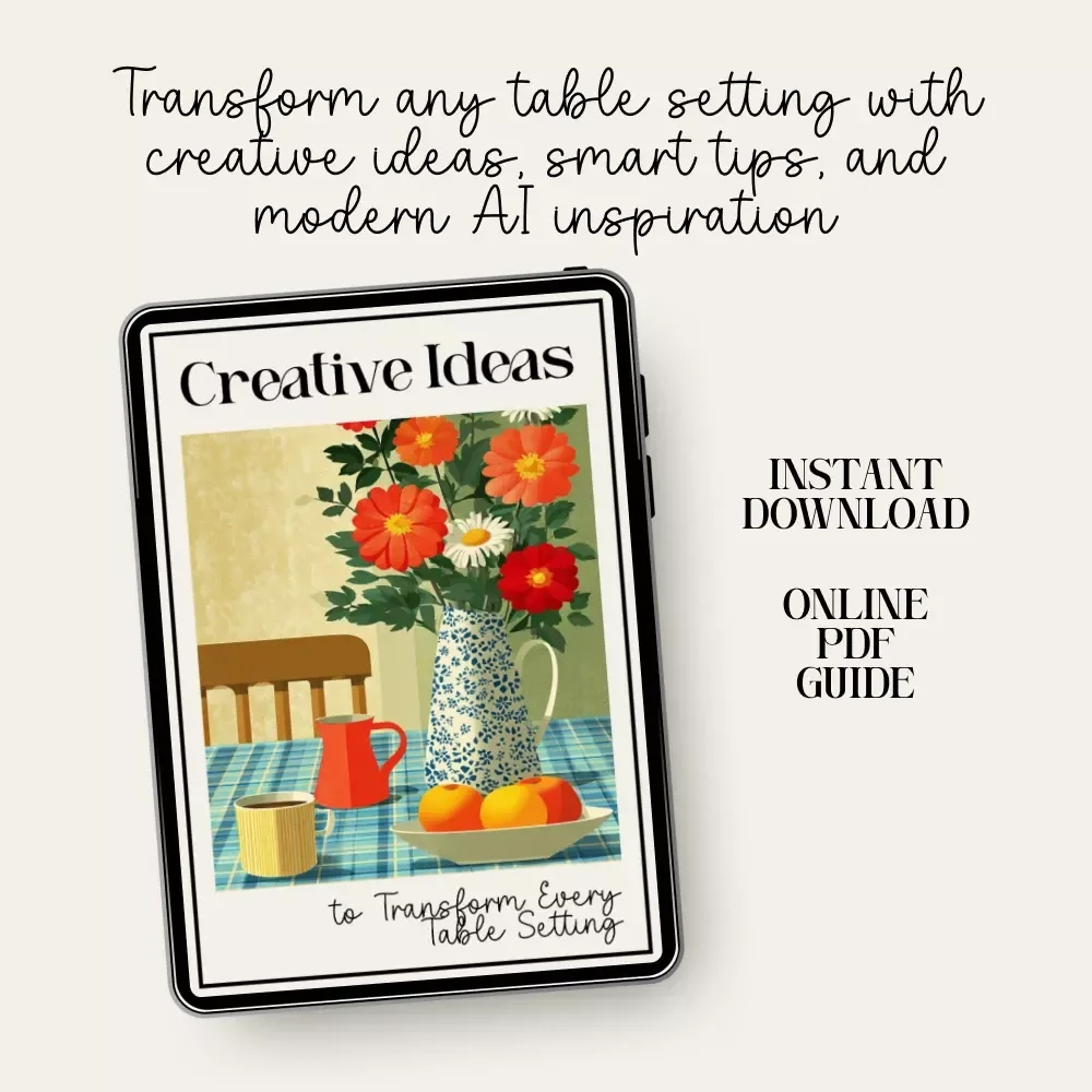 Creative Ideas to Transform Every Tsble Setting – Ultimate Table Decor Ideas Guide for Stylish Homes, Events & Celebrations (Digital Download)