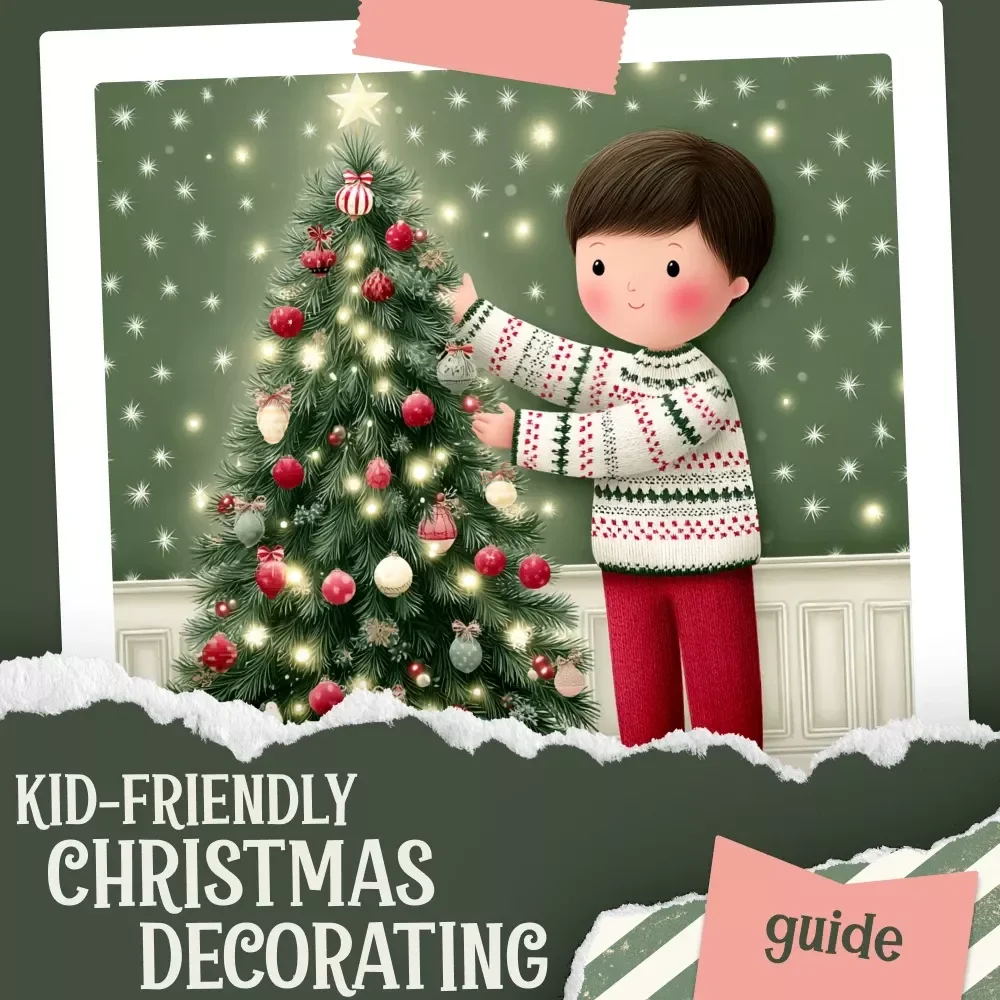 A Kid-Friendly Guide to Christmas Decorating | Safe Holiday Decorating with Kids | Family-Friendly eBook for How to Include Children in Christmas Decorating Safely