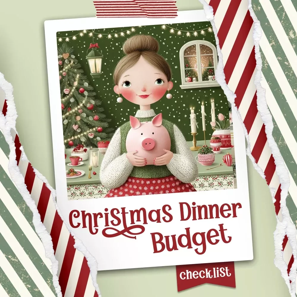 Christmas Dinner Budget Checklist | Holiday Meal Planner | Festive Savings Guide | how to budget for christmas dinner