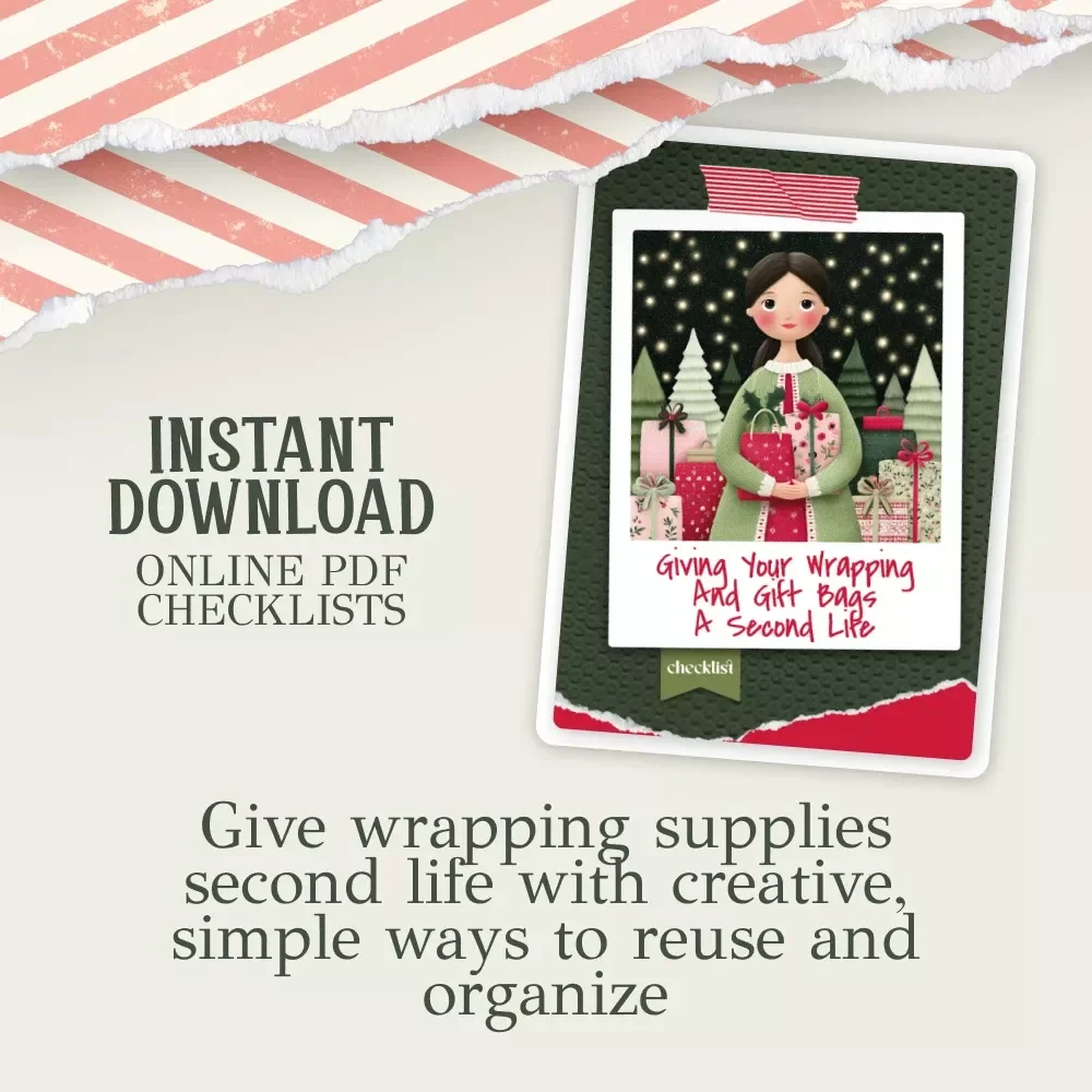 Giving Your Wrapping and Gift Bags a Second Life – Sustainable Reuse Checklist | Eco-Friendly Holiday Guide | how to repurpose christmas wrapping and gift bags sustainably