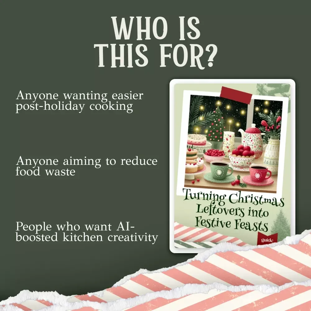 Turning Christmas Leftovers into Festive Feasts – Holiday Kitchen Guide | Digital Download for Creative Cooking with how to use ai to generate ideas for repurposing christmas leftovers