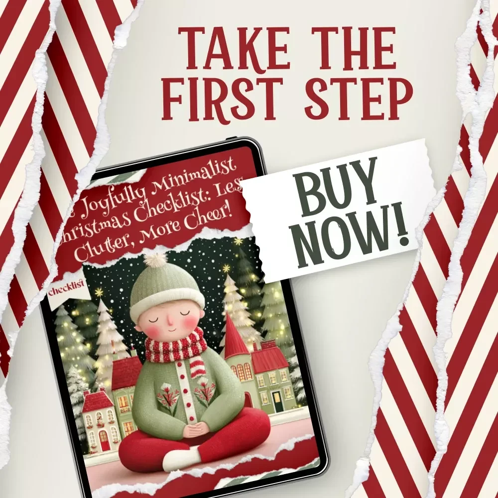 The Joyfully Minimalist Christmas Checklist | Printable Minimalist Christmas Guide | Holiday Decluttering eBook | Simple Christmas Planner