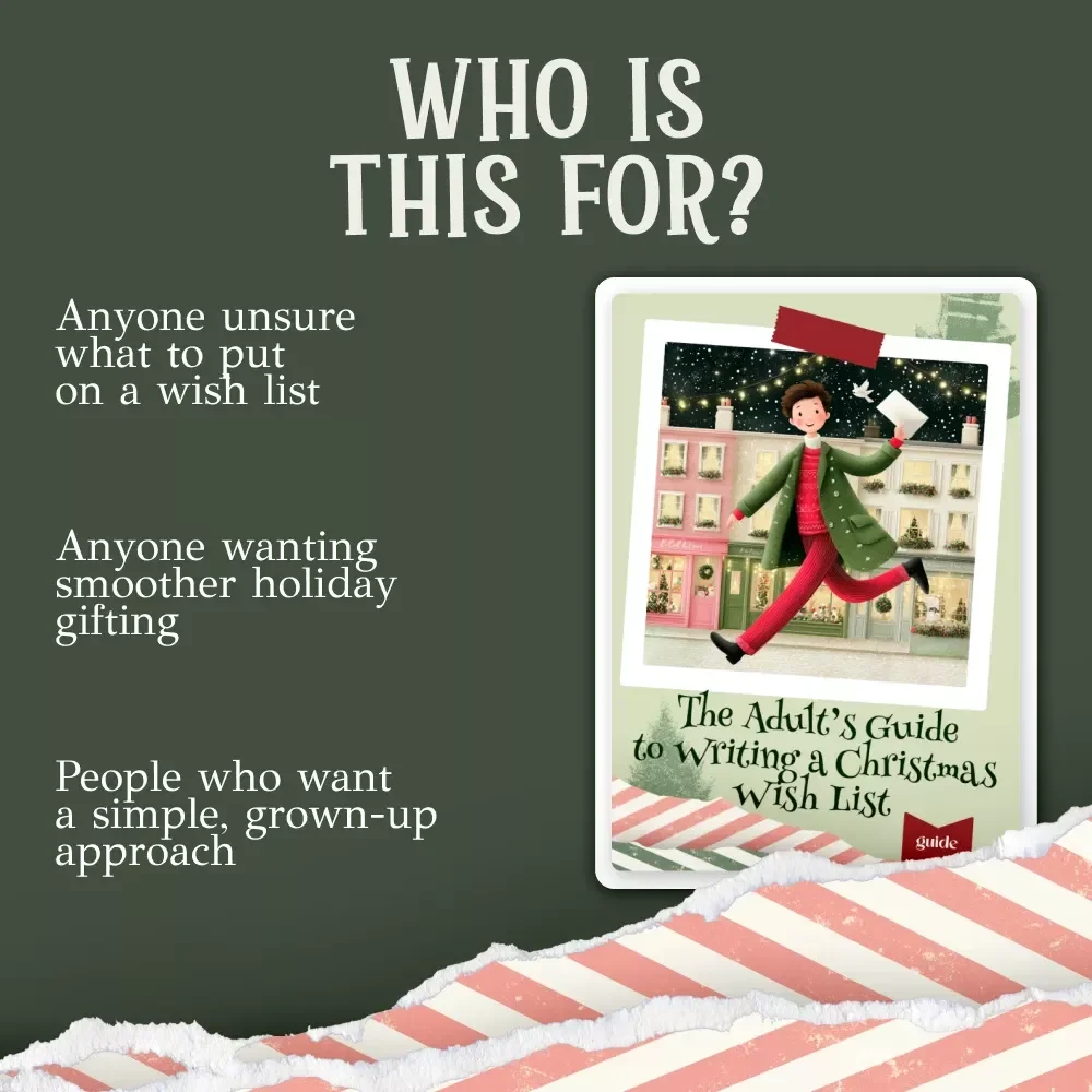 The Adult’s Guide to Writing a Christmas Wish List – Holiday Planning Guide for Adults | Digital Download | how to write a christmas wish list for adults | Christmas Gift Planning eBook