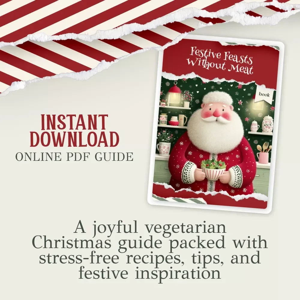 Festive Feasts Without Meat | Christmas Vegetarian Meal Ideas eBook | Holiday Cooking Guide for What to Serve at a Christmas Vegetarian Meal