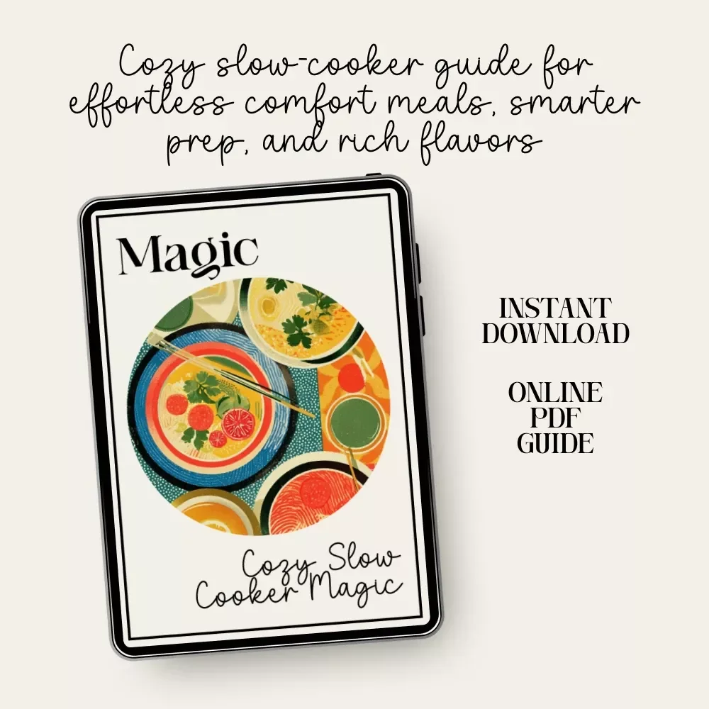 Cozy Slow Cooker Magic | Cozy Slow-Cooker Meals eBook | Comfort Food Recipes | Digital Download Guide for Easy Set-It-and-Forget-It Cooking
