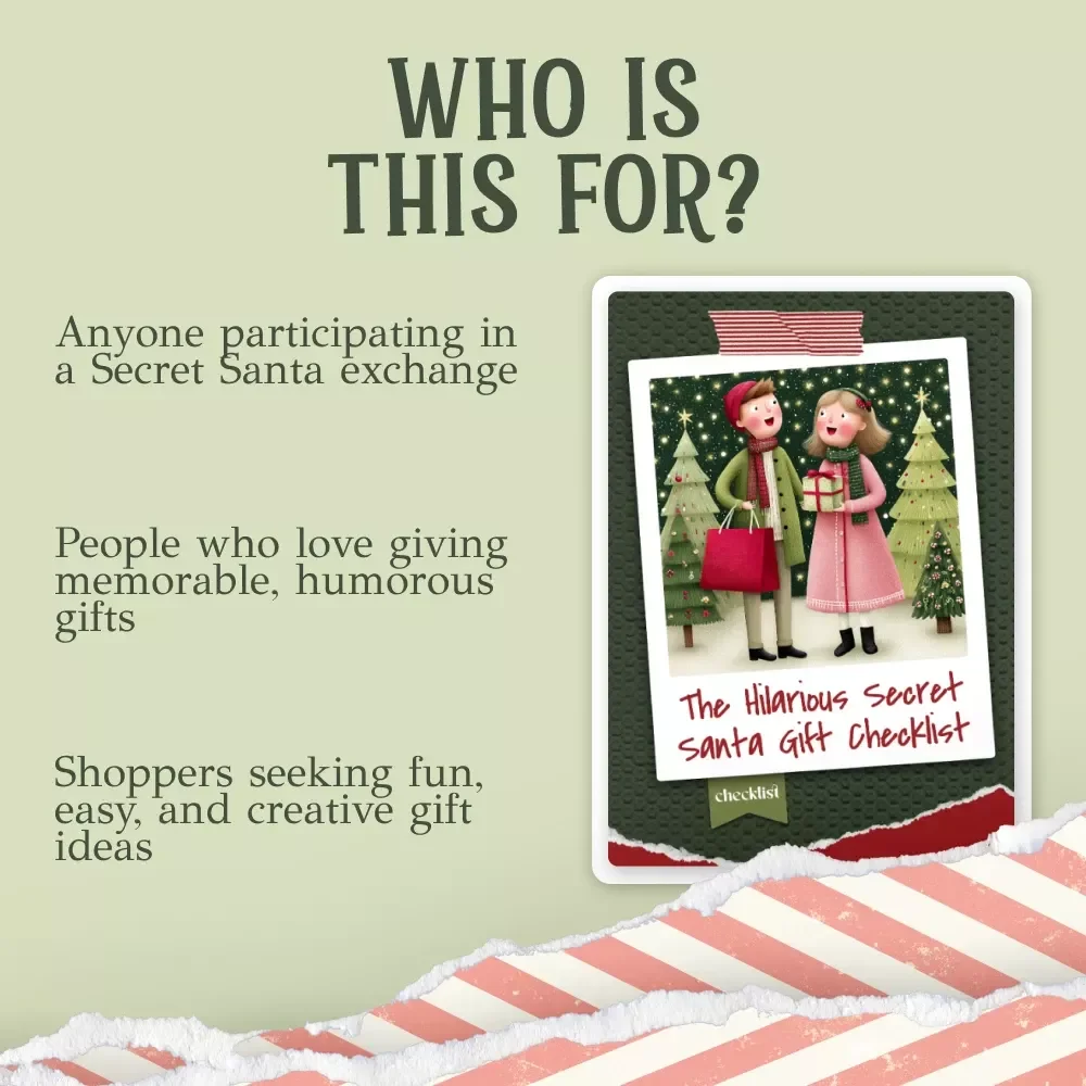 The Hilarious Secret Santa Gift Checklist: Your Ultimate Guide to Gag Gifts That Will Leave Everyone Laughing