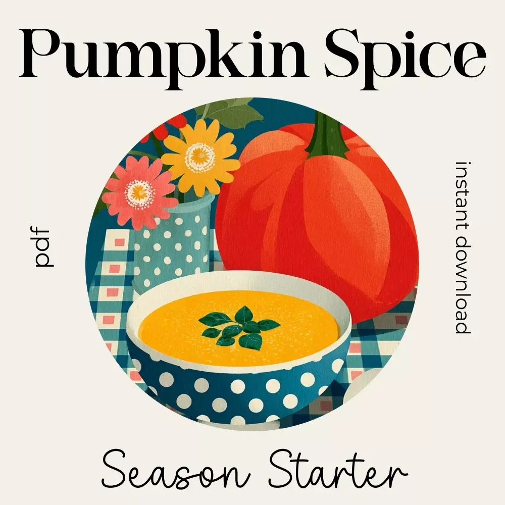 Pumpkin Spice Season Starter List | Fall Checklist for pumpkin spice flavors & seasonal menus | Cozy Autumn Prep Guide (Digital Download)