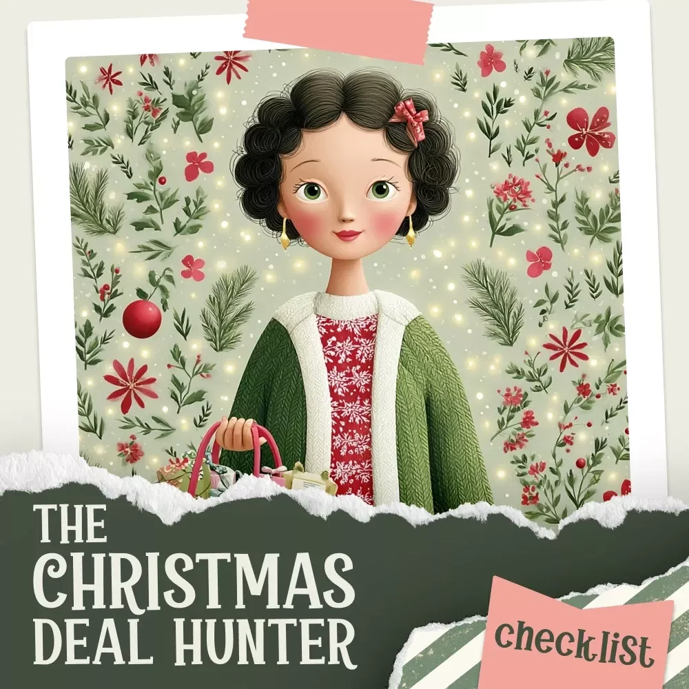 The Christmas Deal Hunter’s Checklist – Holiday Savings Planner, Budget & Gift Guide | Printable Digital Checklist for Smart Shoppers | how to find deals before christmas | Pre-Christmas Deal Strategy