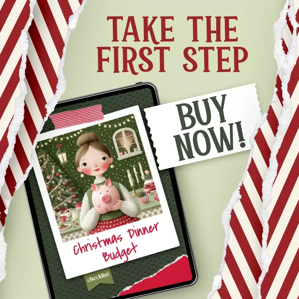 Christmas Dinner Budget Checklist | Holiday Meal Planner | Festive Savings Guide | how to budget for christmas dinner