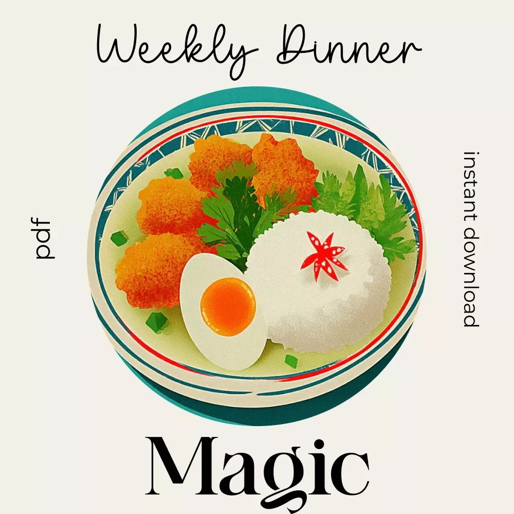 Weekly Dinner Magic | Cozy Weekly Dinner Plan eBook | Meal Planning Guide for Stress-Free Evenings | Digital Download