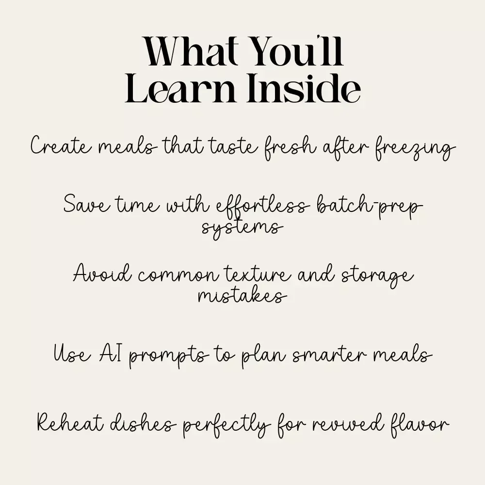 Freezer Feast Magic | freezer-friendly comfort meals to prep ahead eBook | Meal Prep Guide for Make-Ahead Cozy Classics & Stress-Free Batch Cooking