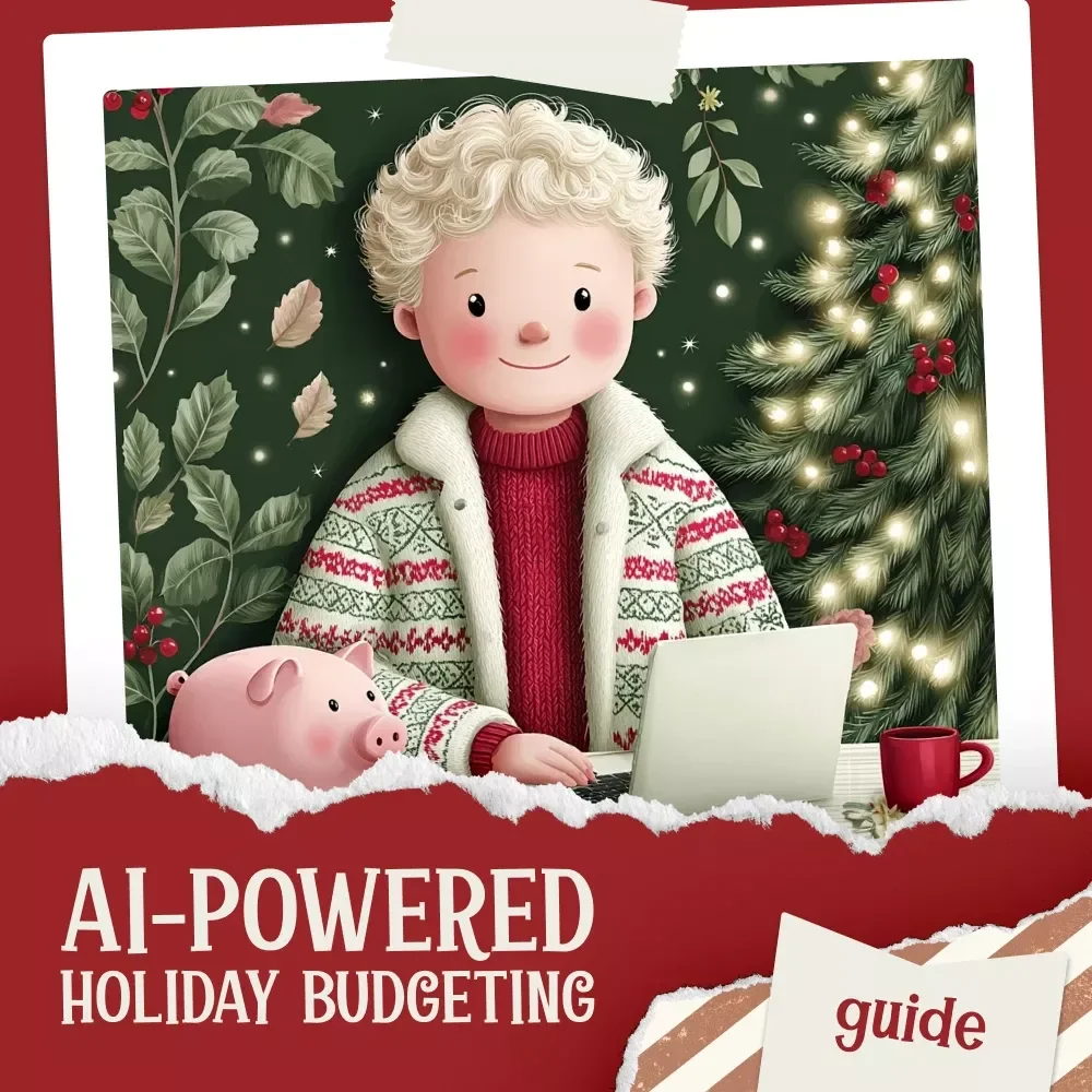 AI-Powered Holiday Budgeting Guide | Digital Download | Holiday Spending Planner | Smart Money Workbook | How to use ai to create a holiday budget spreadsheet