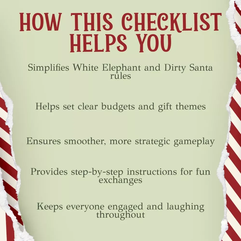 White Elephant vs. Dirty Santa Checklist - Ultimate Holiday Gift Exchange Game Guide