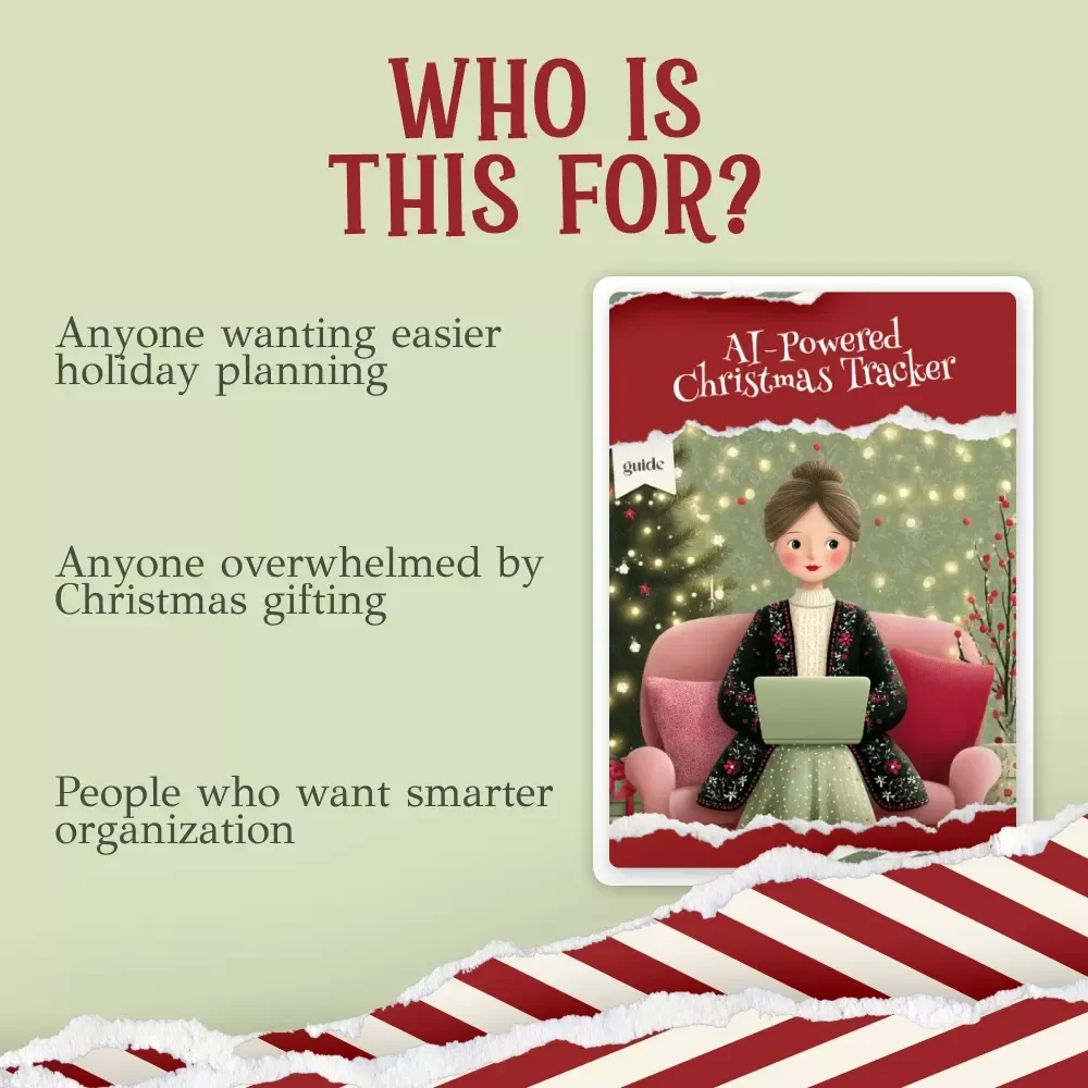 AI-Powered Christmas Tracker | Holiday Gift Planning Guide | How to Create a Gift Tracker for Christmas Giving with AI | Digital Download