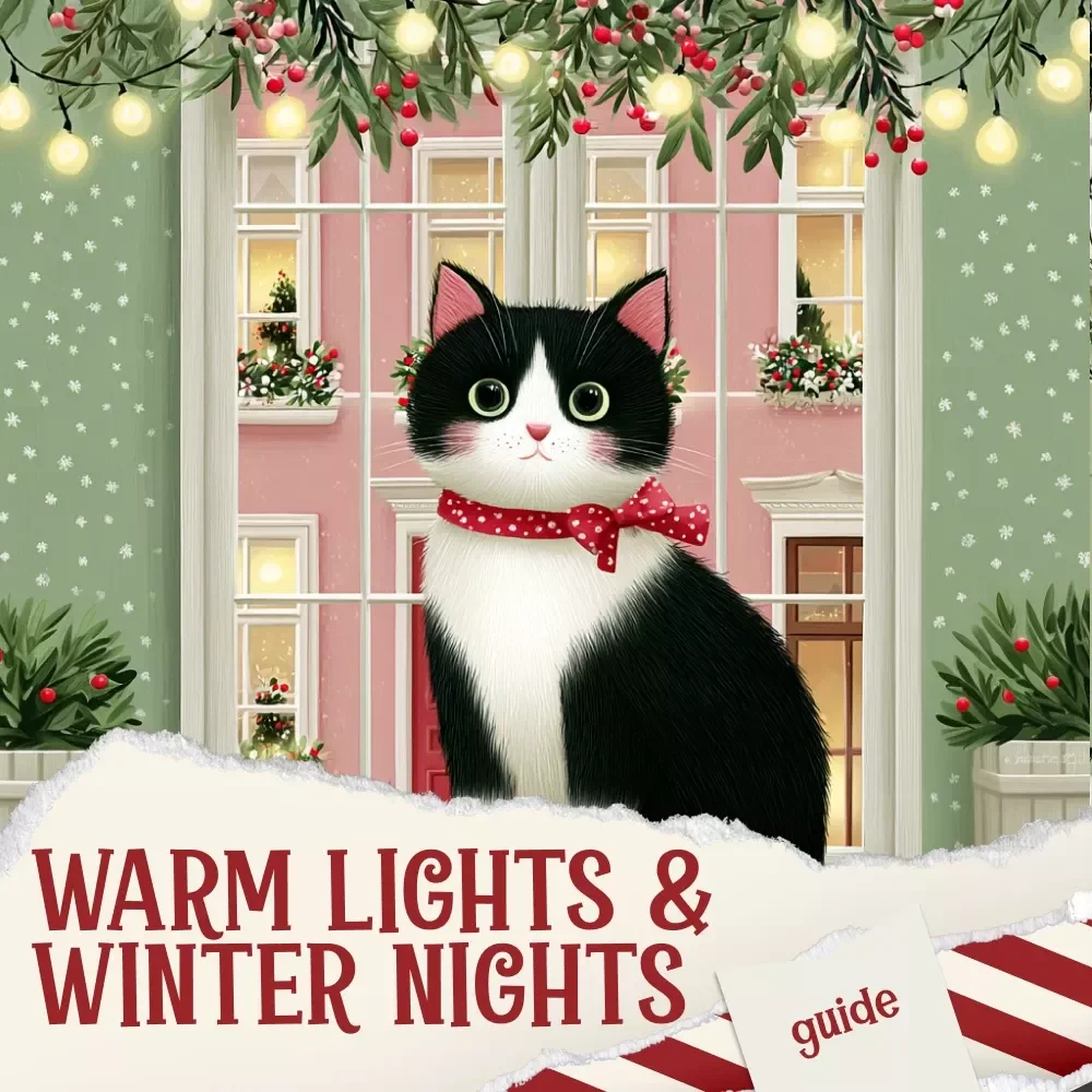 Warm Lights and Winter Nights | Cozy Holiday Decor Guide | Winter Aesthetic eBook for Home Styling, Ambient Lighting, Seasonal Decorating Tips