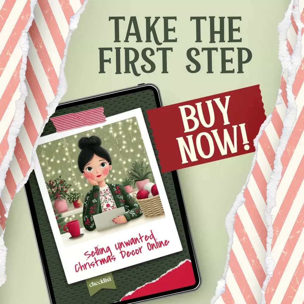 Selling Unwanted Christmas Decor Online – Printable Checklist | Holiday Declutter Guide | How to Sell Unwanted Christmas Decor Online | Digital Download