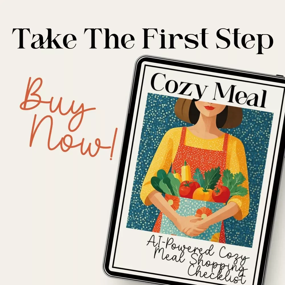 AI-Powered Cozy Meal Shopping Checklist | Printable Digital Download | Seasonal Meal Prep Helper | How to Use AI to Build a Shopping List for Seasonal Cozy Meals