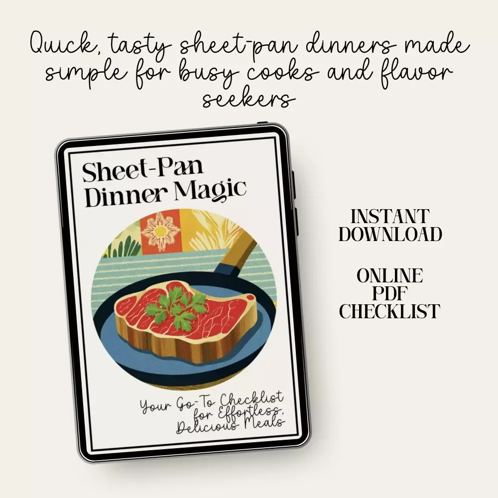 Sheet-Pan Dinner Magic | Time-Saving Recipe Checklist for Busy Cooks | sheet-pan dinners ideas Inspiration Guide | Easy Weeknight Meal Planning Printable