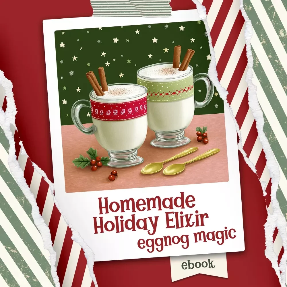 Eggnog Magic: Your Homemade Holiday Elixir – Festive DIY Recipe eBook for Holiday Entertaining | Cozy Kitchen Guide | how to make homemade eggnog