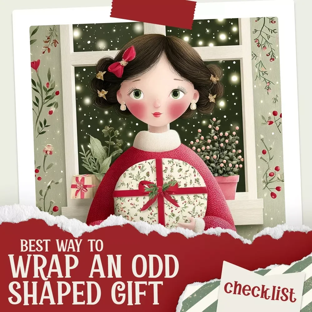 Best Way to Wrap an Odd Shaped Gift Checklist | Digital Download Guide for Creative Gift Wrapping | best way to wrap an odd shaped gift