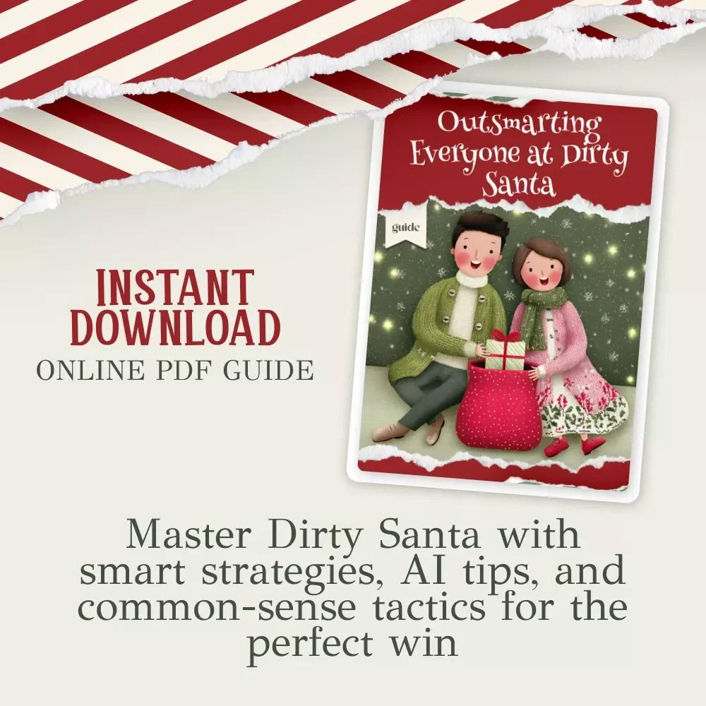 Outsmarting Everyone at Dirty Santa: The Ultimate Guide to Winning the Gift Exchange - Digital Download eBook