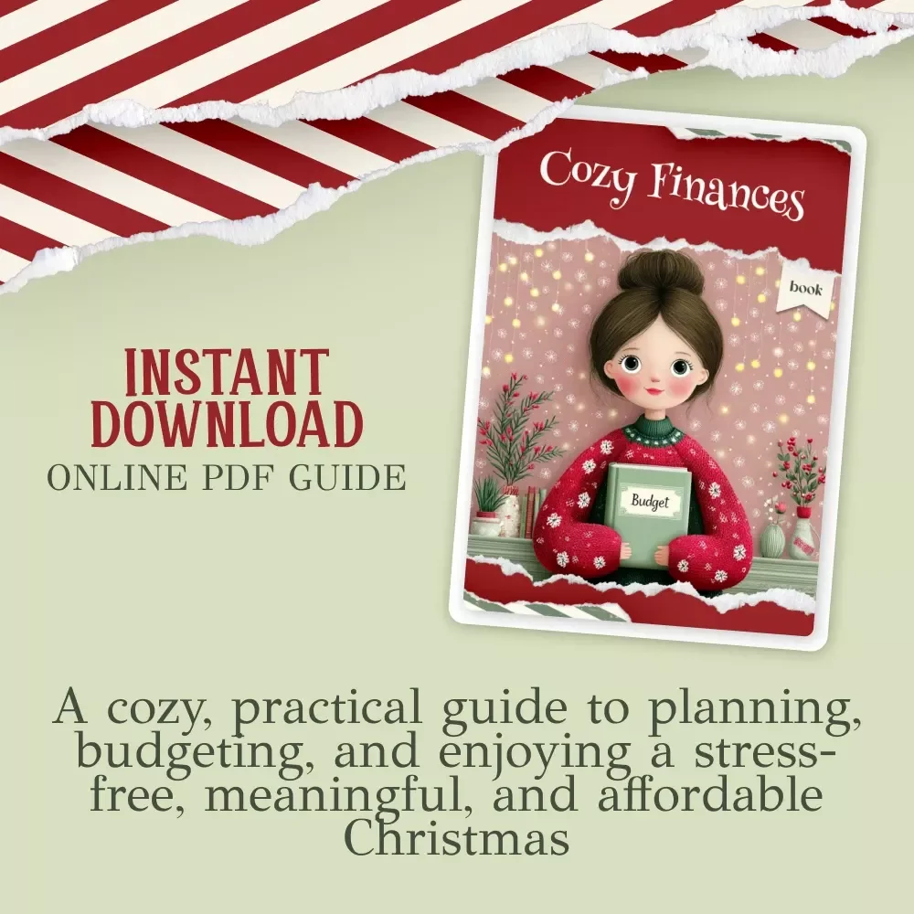 Cozy Finances | Christmas Budget Planner eBook for Families | Holiday Money Guide | how to plan a christmas family budget | Festive Savings & Stress-Free Planning