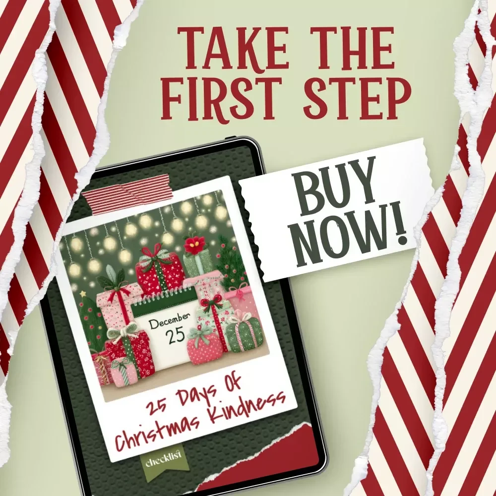 25 Days of Christmas Kindness – Printable Kindness Advent Calendar, Holiday Family Activity, Kids Christmas Countdown, Festive Acts of Kindness eBook Guide