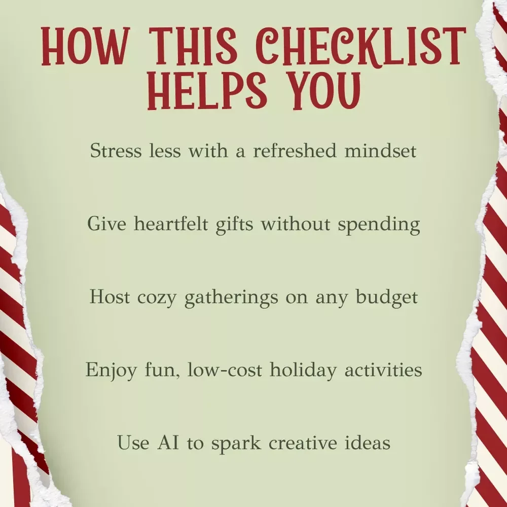 When You’re Broke at Christmas – Budget-Saving Holiday Checklist | Stress-Free Guide for What to Do When You’re Broke at Christmas