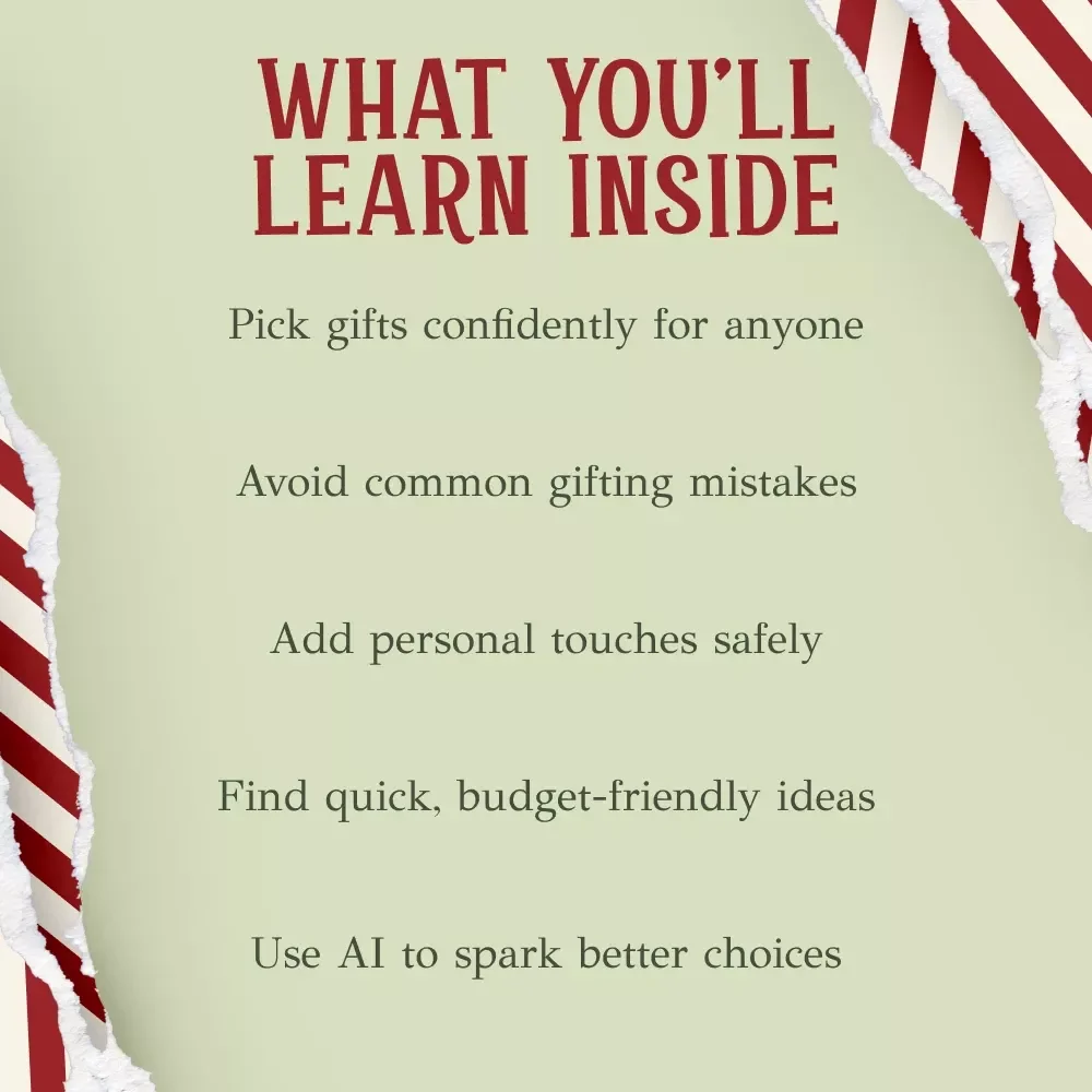 Picking the Perfect Gift When You Don’t Know Anyone | Secret Santa Helper Ebook | What to Get for Secret Santa When You Don't Know the Person | Gifting Guide for Tricky Recipients