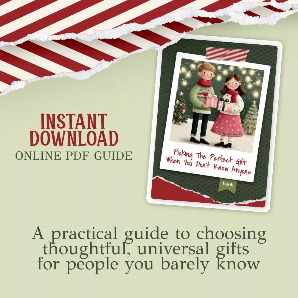 Picking the Perfect Gift When You Don’t Know Anyone | Secret Santa Helper Ebook | What to Get for Secret Santa When You Don't Know the Person | Gifting Guide for Tricky Recipients