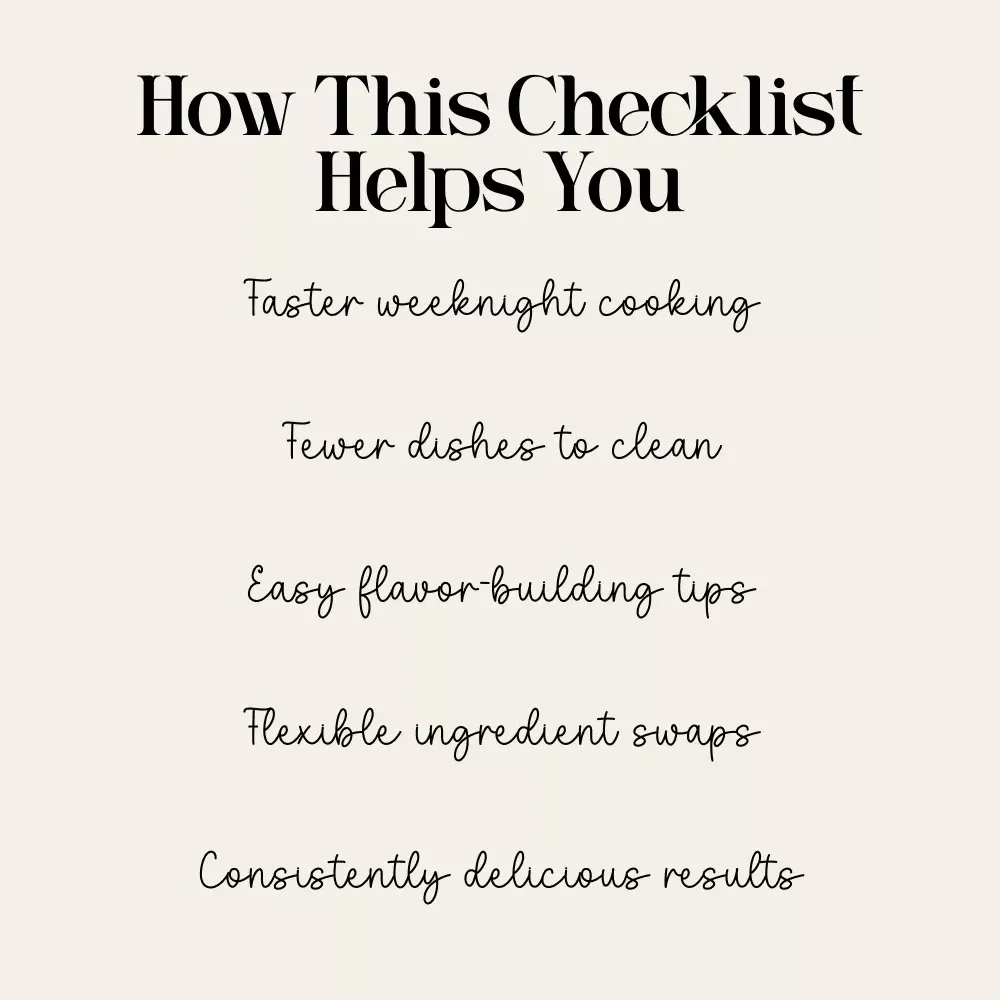 One-Pan Magic Made Easy | ChatGPT One-Pan Recipes Based on Ingredients | Printable Cooking Checklist | Simple One-Pan Meal Guide