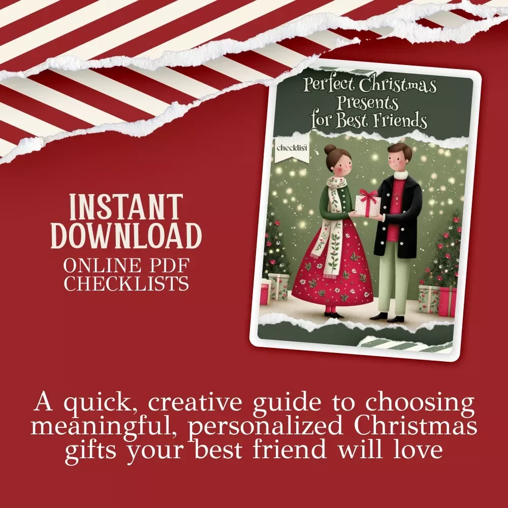 Perfect Christmas Presents for Best Friends Checklist | Ultimate Gift-Planning Guide | Printable Digital Download for Thoughtful christmas presents for best friends