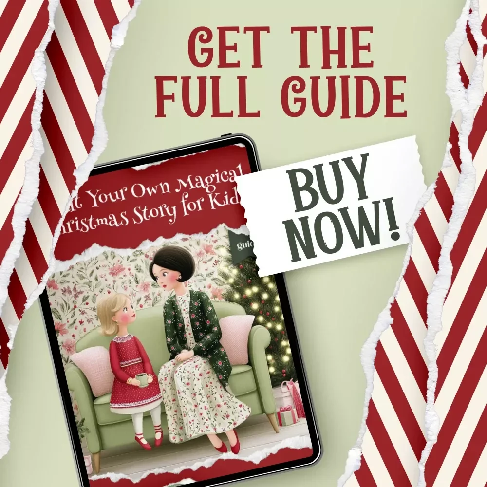 Craft Your Own Magical Christmas Story for Kids | AI Storytelling Guide | How to Use AI to Create a Custom Christmas Story for Kids | Digital Writing Workbook for Parents & Teachers