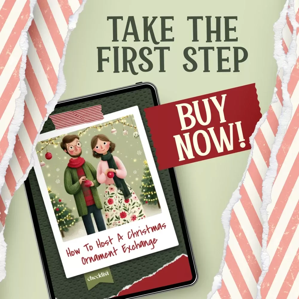 How to Host a Christmas Ornament Exchange – Holiday Party Planning Guide, Festive Host Checklist, Christmas Party eBook for Easy Ornament Swaps