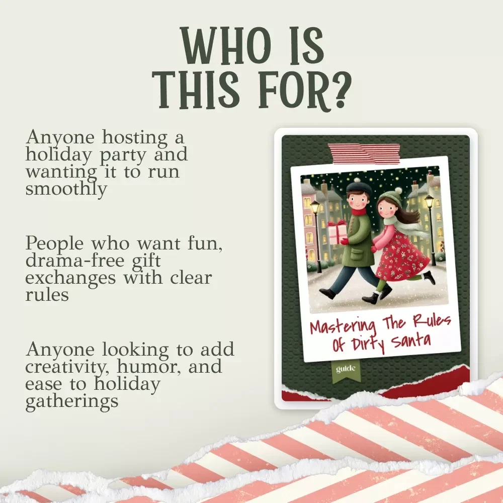 Mastering the Rules of Dirty Santa | Printable Holiday Party Game Guide | Dirty Santa Rules eBook | Holiday Gift Exchange Party Planner | Digital Download