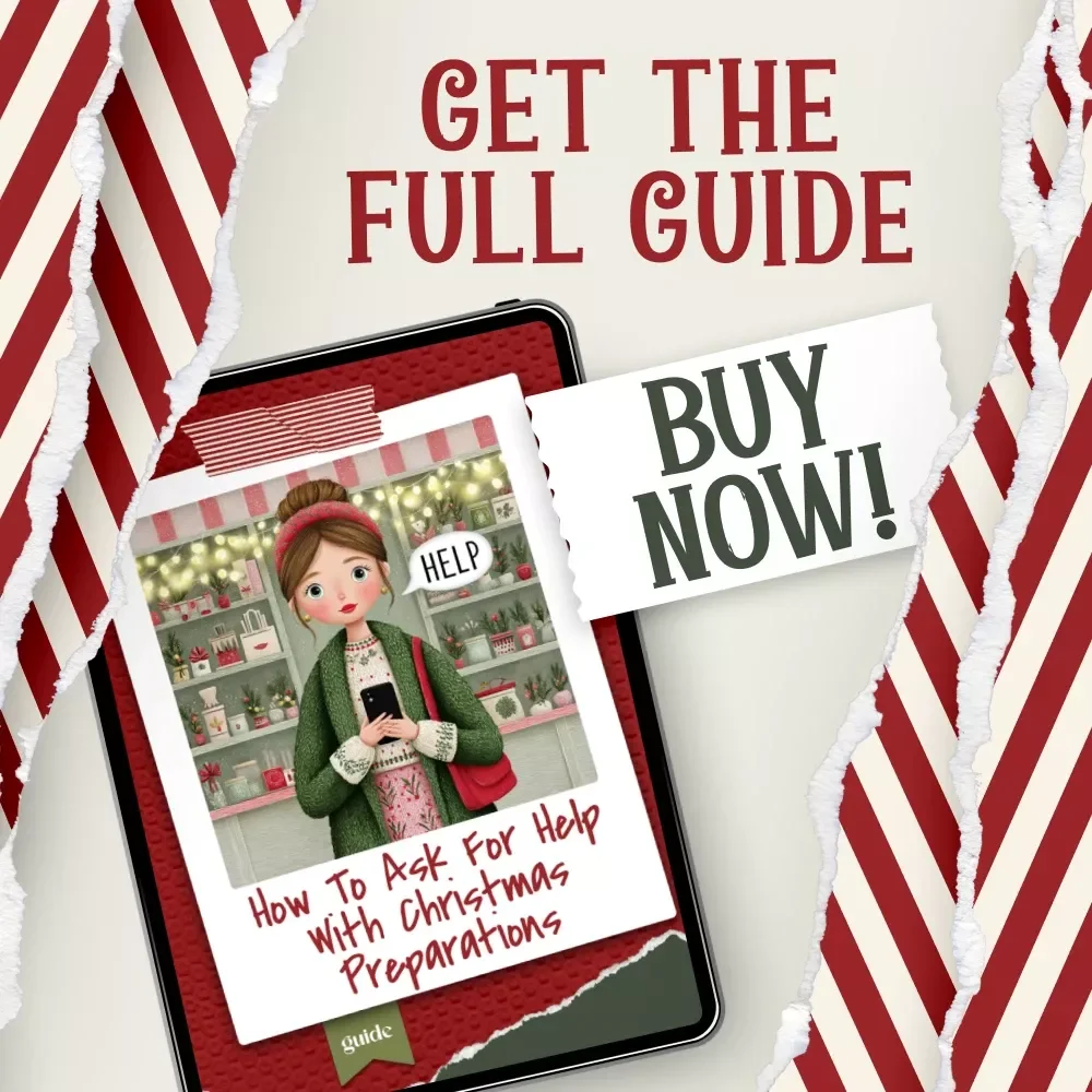 How to Ask for Help with Christmas Preparations Ebook | Holiday Stress-Free Guide | Printable Digital Download | how to ask for help with christmas preparations